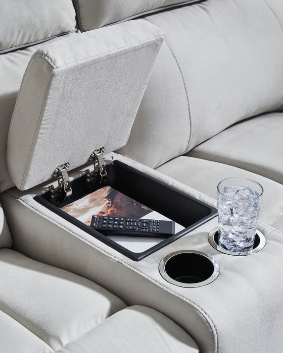 Social Pointe 6-Piece Reclining Sectional with Storage Console