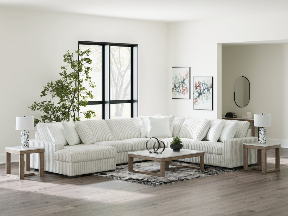 Stupendous 5-Piece Sectional with Chaise