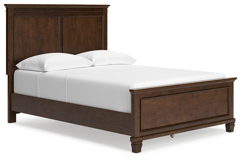Danabrin Full Panel Bed with Mirrored Dresser