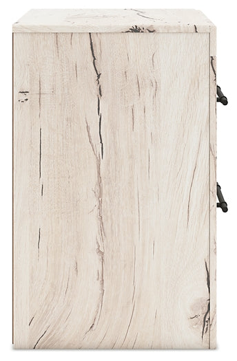 Lawroy King Panel Bed with Mirrored Dresser, Chest and Nightstand