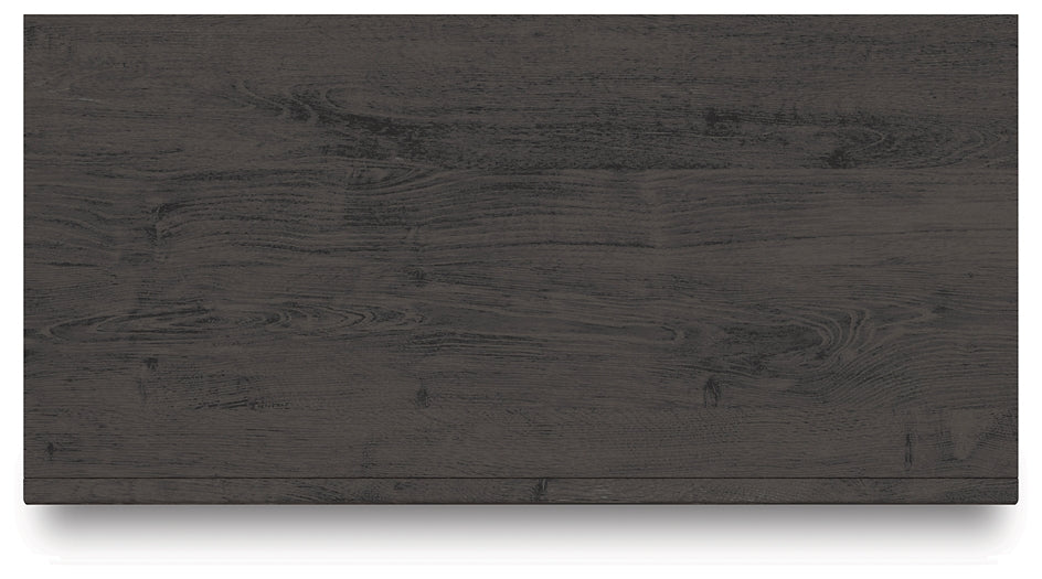 Fraluna King Panel Storage Bed with Mirrored Dresser, Chest and Nightstand